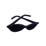 ID 7529 Purple Sun Glasses Patch Summer Eye Shades Embroidered Iron On Applique