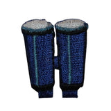 ID 7531 Blue Binoculars Patch Sailing Watching Look Embroidered Iron On Applique