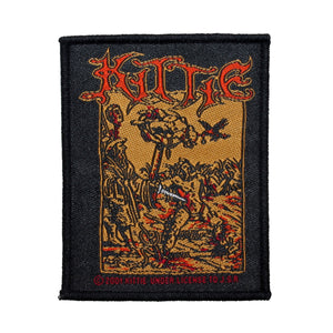 Kittie Woodcutter Logo Patch Female Heavy Metal Band Music Woven Sew On Applique