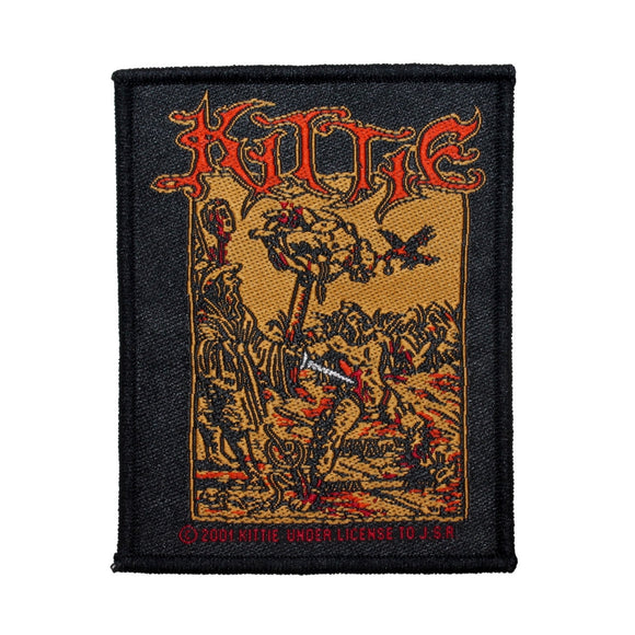 Kittie Woodcutter Logo Patch Female Heavy Metal Band Music Woven Sew On Applique