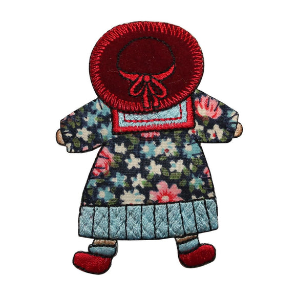 ID 7484 Children Stuffed Doll Patch Old Toy Baby Embroidered Iron On Applique