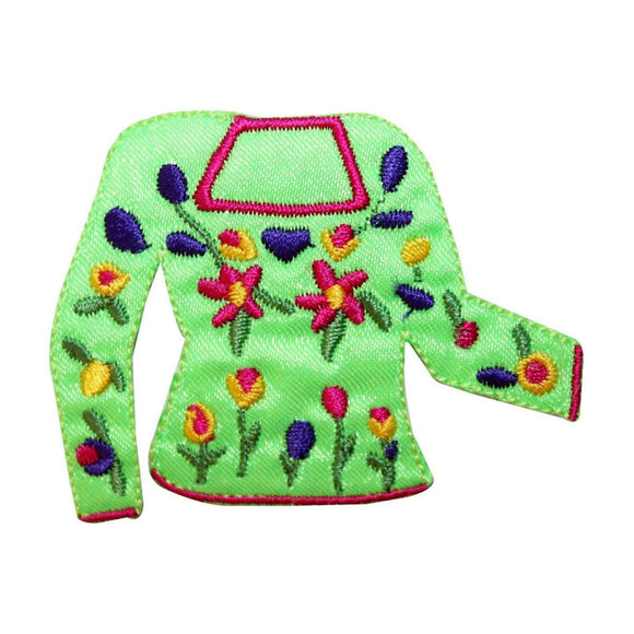 ID 7725 Decorative Floral Sweater Patch Mom Fashion Embroidered Iron On Applique