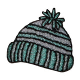 ID 7659 Knit Winter Hat Patch Beanie Puff Fashion Embroidered Iron On Applique