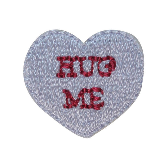 ID 3298A Hug Me Valentine Candy Patch Love Sweet Embroidered Iron On Applique