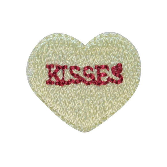 ID 3298D Kisses Valentine Candy Patch Love Sweet Embroidered Iron On Applique
