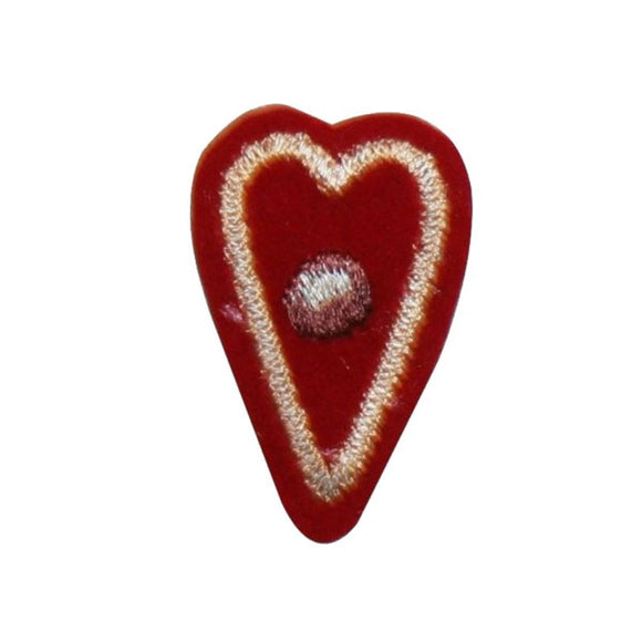 ID 3387 Lot of 3 Valentine Heart Patch Love Symbol Embroidered Iron On Applique