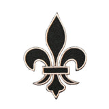 ID 3392 Fleur-De-Lis Symbol Patch French Flower Embroidered Iron On Applique