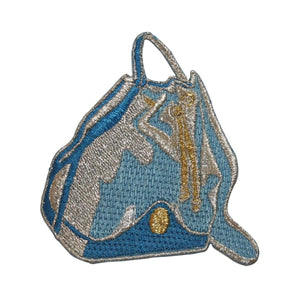 ID 7761 Shiny Satchel Bag Patch Back Pack Fashion Embroidered Iron On Applique