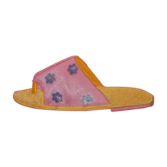 ID 7788 Pink Beach Sandal Patch Summer Shoe Fashion Embroidered Iron On Applique