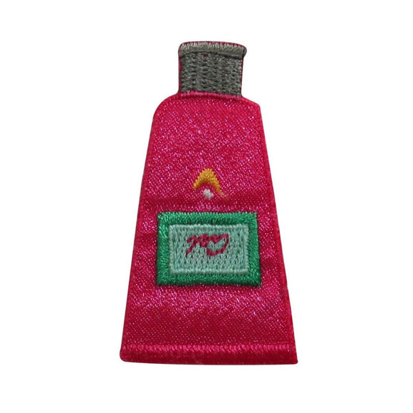 ID 7793 Pink Lotion Bottle Patch Make Up Fashion Embroidered Iron On Applique