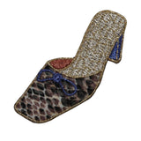 ID 7919 Snake Skin Heel Shoe Patch Sandal Fashion Embroidered Iron On Applique