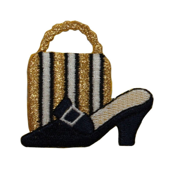 ID 7922 High Heel and Purse Patch Fashion Shoe Bag Embroidered Iron On Applique