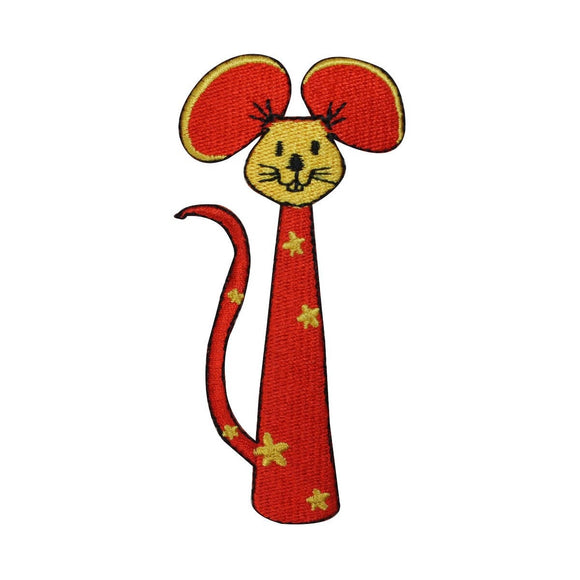 ID 2917 Mouse Emblem Cat Toy Patch Kitten Play Pet Embroidered Iron On Applique