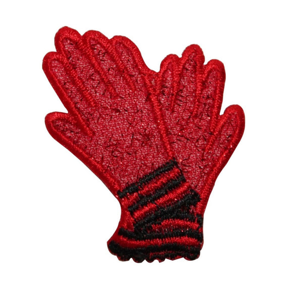 ID 7898 Winter Gloves Patch Snow Mitten Fashion Embroidered Iron On Applique