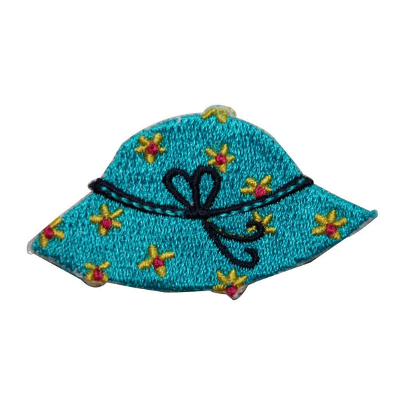 ID 7962 Flower Rain Hat Patch Bonnet Cap Fashion Embroidered Iron On Applique