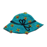 ID 7962 Flower Rain Hat Patch Bonnet Cap Fashion Embroidered Iron On Applique