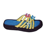 ID 7976 Flower Slip Sandal Patch Beach Shoe Fashion Embroidered Iron On Applique