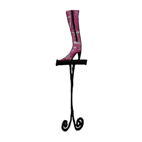 ID 8319 High Heel Boot On Stand Patch Store Fashion Embroidered Iron On Applique
