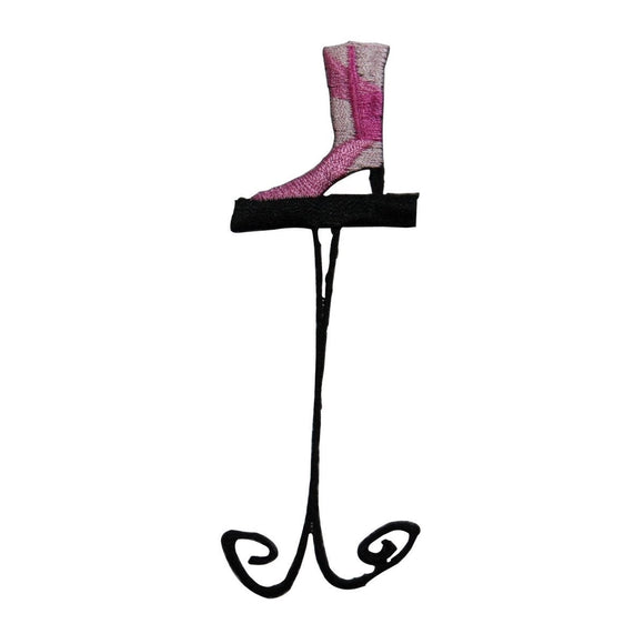 ID 8321 Stiletto Boot On Stand Patch Store Fashion Embroidered Iron On Applique