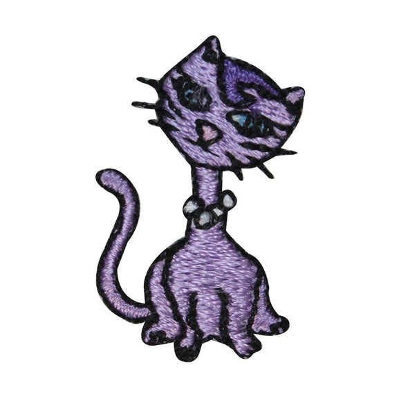 ID 3048A Fancy Cat Patch Kitten Kitty Cute Pet Embroidered Iron On Applique