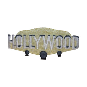 ID 3066 Hollywood Sign Patch Travel Badge Emblem Embroidered Iron On Applique