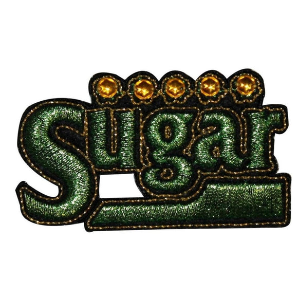 Sugar Beaded Name Tag Patch Badge Sweet Symbol Sign Embroidered Iron On Applique
