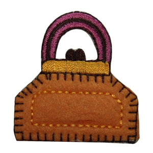 ID 8388 Felt Hand Bag Patch Purse Fluffy Fashion Embroidered Iron On Applique