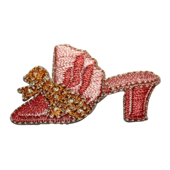 ID 8450 High Heel With Bow Patch Dress Shoe Fashion Embroidered Iron On Applique