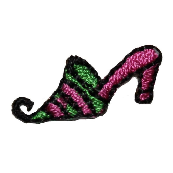 ID 8458 Lot of 3 Jester Heel Shoe Patch Pointy Toe Embroidered Iron On Applique