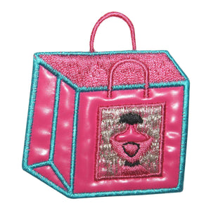 ID 8503 Vinyl Perfume Shopping Bag Patch Fashion Embroidered Iron On Applique