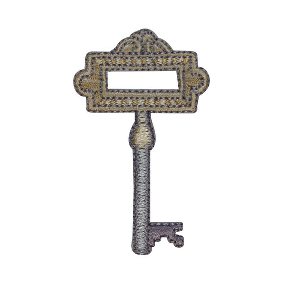 ID 3097 Skeleton Key Patch Old Iron Lock Door Embroidered Iron On Applique