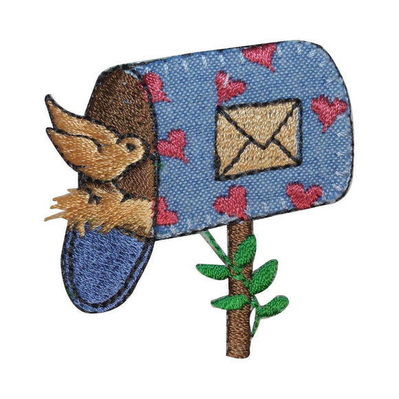 ID 3114 Mail Box Bird House Patch Home Nest Craft Embroidered Iron On Applique