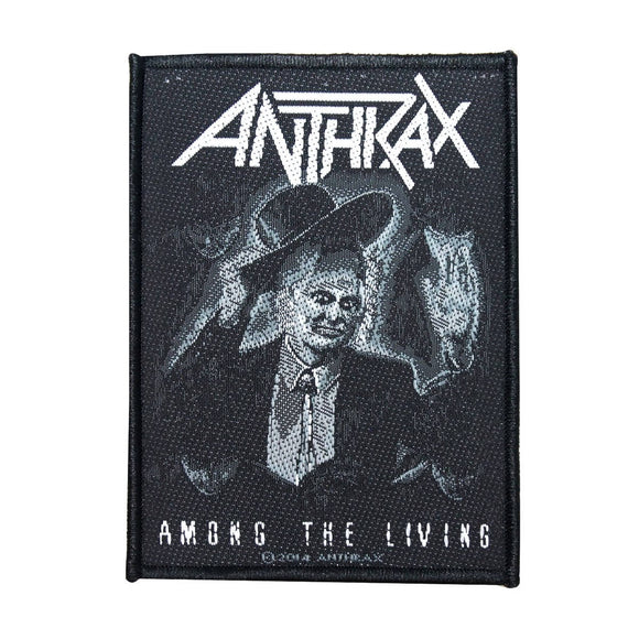 Anthrax Among The Living Patch Album Art Thrash Metal Band Sew On Applique