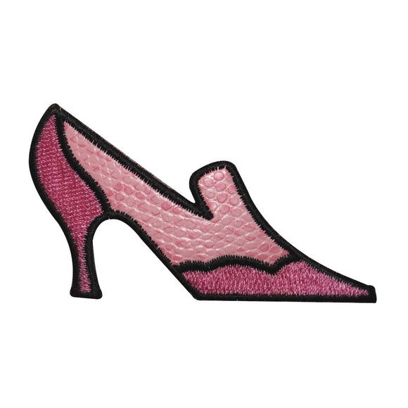 ID 8461 Two Tone High Heel Shoe Patch Pump Fashion Embroidered Iron On Applique
