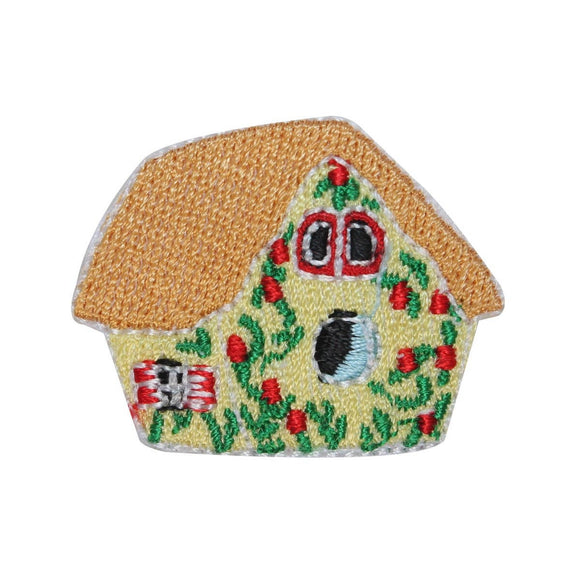 ID 3123C Flower Bird House Patch Nest Nature Watch Embroidered Iron On Applique