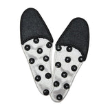 ID 8490 Black Sequin Slippers Patch Shoe Fashion Embroidered Iron On Applique