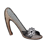 ID 8547-8 Flower High Heel Dress Shoe Fashion Embroidered IronOn Applique Patch