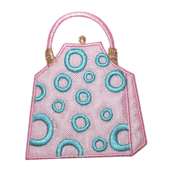 ID 8493 Bubble Shopping Bag Patch Tote Purse Fashion Embroidered IronOn Applique