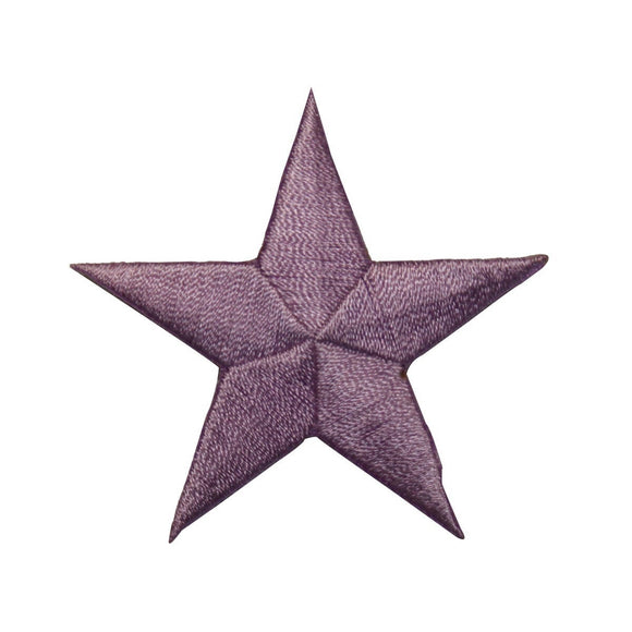ID 3431 Purple Star Patch Symbol Space Night Sky Embroidered Iron On Applique