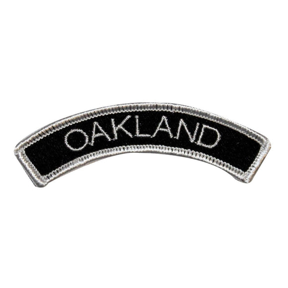 Oakland Name Tag Arch Patch Novelty Badge Symbol Embroidered Iron On Applique