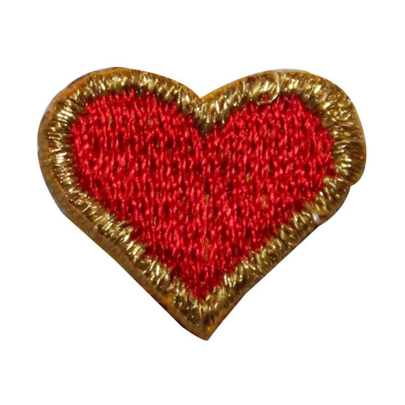 ID 8583 Lot of 3 Gold Heart Suit Patch Card Gamble Embroidered Iron On Applique