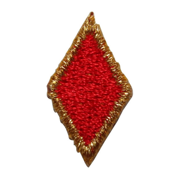 ID 8584 Lot of 3 Gold Diamond Suit Patch Card Symbol Embroidered IronOn Applique