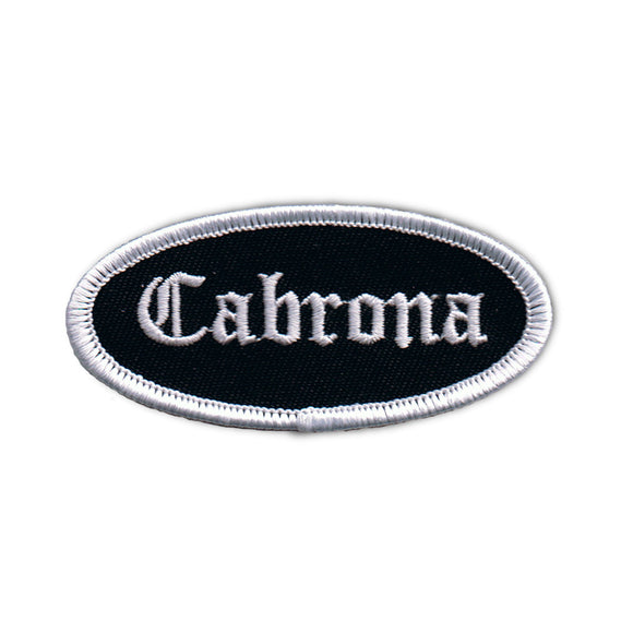 Cabrona Name Tag Patch Novelty Badge Spanish Curse Embroidered Iron On Applique