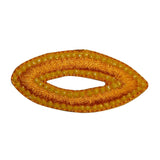 ID 8723 Yellow Oval Patch Craft Design Loop Shape Embroidered Iron On Applique