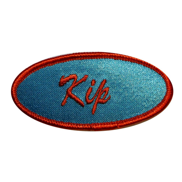 Kip Name Tag Patch Kids Novelty Badge Uniform New Embroidered Iron On Applique