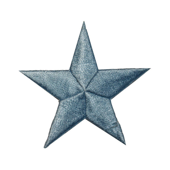 ID 3438 Blue Star Patch Symbol Space Night Sky Embroidered Iron On Applique