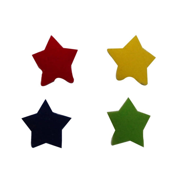 ID 3455A-D Set of 4 Colorful Star Patch Night Sky Craft Felt Iron On Applique