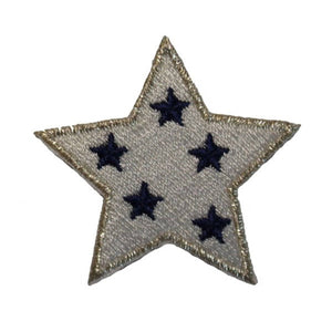 ID 3463B Patriotic Spotted Star Patch American Craft Embroidered IronOn Applique