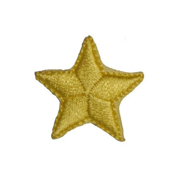 ID 3466A Yellow Star Patch Night Sky Craft Symbol Embroidered Iron On Applique