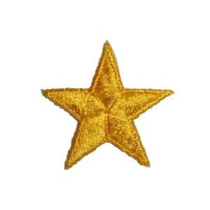 ID 3468B Yellow Star Patch Night Sky Craft Symbol Embroidered Iron On Applique